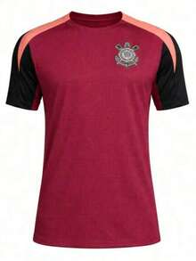 Corinthians Team Shirt, Black, Size 26-27. - Red - View 3