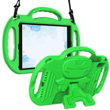 Kids Tablet High Protection Shock-Absorbing Handle Stand Shoulder Strap Protective Case - Green - View 10