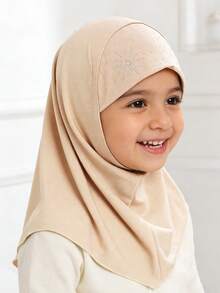 1件装女童闪亮水晶头巾帽，适合3-8岁儿童 | 透气弹力高贵头巾，适合日常佩戴、上学、假期、斋月、开斋节等场合 - 1PC - 查看 14