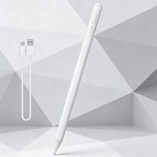 1pc Universal Capacitive Touch Screen Stylus Pen, Magnetic Anti-Mistouching, Drawing & Editing, Compatible With IPhone 17/16/15/14/13/12/11/XS/XR, S25/S24/S23/S22/S21/S20, Windows, With USB-C Charging Cable - Multicolor - View 2