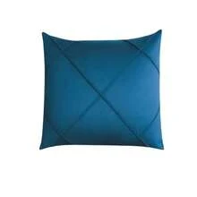 Kit 2 Draped Suede Cushion Covers 45x45cm - Blue - View 2