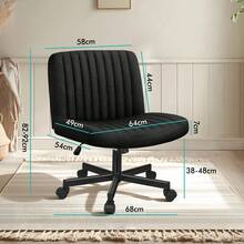 Home Office Chairs - Black - View 8