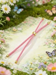 1/5/10/20/30/40/50/100pcs Colorful Fashion Simple Adjustable Pull Style Bracelet Jewelry Clasp DIY Accessories - Adjustable Wrist Strap - View 14