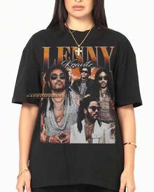 T-shirt graphique Lenny Kravitz, streetwear unisexe Y2K - Noir - Voir 6