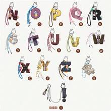 Caja ciega con colgante de PIN de "THE MONSTERS" de POP MART para carta de amor | Llavero de letra del alfabeto (N-Z) Labubu 4.0 Accesorio para bolso Regalo de pareja de dibujos animados Sorpresa Regalo de cumpleaños (1 caja individual) - Multicolor - Ver 6