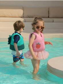 Chaleco de natación para niños, chaleco flotador para niños, chaleco de ayuda a la flotabilidad, adecuado para piscina/playa - Multicolor - Ver 3