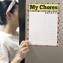 1pc Refrigerator Planner Sticker, Magnetic Memo Board, Erasable Reminder Note, Magnetic Sticky Note - M - View 8