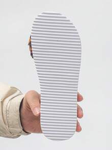 加大码 US 5-11 夏季新款甜美可爱大蝴蝶结豹纹绑带露趾草编平底凉鞋，百搭日常、街头、海滩、派对穿着，轻便舒适，一脚蹬 - 棕豹紋 - 查看 9