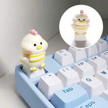 Cute 3D Chinese Zodiac Animal Keycaps, R4 Height Artisan Keycap For Mechanical Keyboard, Kawaii Resin Keycap, Custom Handmade Keyboard Accessory, Single Replacement Keycap, Compatible With Cherry MX Switches, 12 Zodiac Designs (Dragon, Tiger, Rabbit, Rat, Pig, Dog, Chicken, Snake, Sheep, Cow), Aesthetic Keyboard Decor, Perfect For Gaming & Office, Great Gift For Keyboard Lovers - Multicolor - View 9