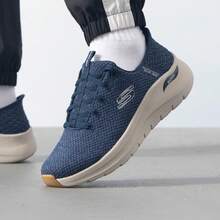 Skechers New Men's Athletic Shoes, Soft-Soled, Lightweight, Shock-Absorbing, Casual Walking Shoes - Blue - View 2