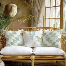 1 chiếc vỏ gối trang trí tối giản họa tiết lá cây, in một mặt, chất liệu nhung màu đào, kích thước 45*45CM/18*18inch, thích hợp trang trí phòng ngủ, quà tặng trang trí phòng khách theo phong cách tối giản hiện đại. - Nhiều màu - Xem 4