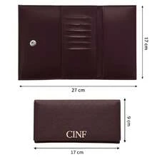 Women's Bag Kit Large Bag + Medium Bag + Shoulder Bag + Wallet - 紫紅色 - 查看 10