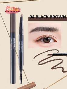 The Face Shop FMGT Eyebrow Pencil, #04 Deep Brown, Long-Lasting Smudge-Proof Eyebrow Pencil, High Pigment, Easy To Blend, All-Day Wear, Eyebrow Makeup, Korean Cosmetics, Korean Beauty Gift, Holiday Gift, Mother's Day Gift, 0.3g/0.01oz - 04Black Brown - 查看 1