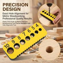 Plastic Drill Guide Jig Precision Metric Reusable Hole Alignment Tool Woodworking Tool - 1pc - View 1