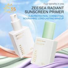 Zeesea Base de maquillaje con protector solar radiante: protector solar, contorneado, nutrición y maquillaje de larga duración. - Natural - Ver 2