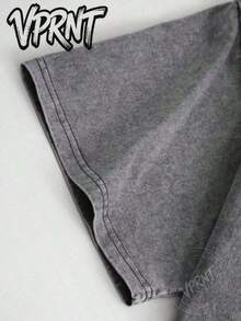 Casual, Everyday Outfits, Classic Retro Women's Clothing, Comfortable Short-Sleeved Tops For Spring, Summer, Autumn And Winter - Unisex Everyday Campus Wear For Women And Men. - 灰色 - 查看 3