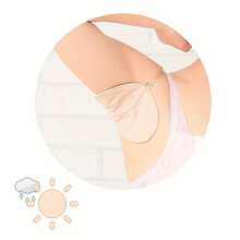1 Pair Reusable Underarm Sweat Pads, Washable Absorbing Pads With Shoulder Straps, Breathable Perspiration Protection Pads For Men And Women, Outdoor Sports, Hiking, Travel, Beach Essential Companion - Sweat Absorbent Patches - View 7