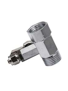 Water Inlet Tee, Two-Way Universal Connection, Integrated Inlet Tee Ball Valve, Integrated Tee Ball Valve Switch, Faucet Joint, Water Purifier Accessories - Multicolor - View 6