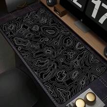 1PC Large Black And White Art Mouse Pad Pc Gamer Mousepad Mat White Desk Mat Strata Liquid Mausepad Computer Keyboard Big Table Mat - Multicolor - View 11