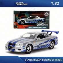 Simba Universal 1/32 Scale "Fast & Furious" Movie Model Car, Official Authorized Alloy Diecast, Rotating Wheels, Openable Doors, Rubber Tires, Adult Collectible, Collector's Gift - Multicolor - View 26