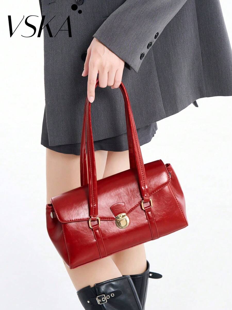 Bolso de mano de alta gama, personalizado de nicho, elegante, última moda para mujeres, bolso vintage para ir a la oficina, regalo de compras, impermeable, antirrobo, expandible, multiusos, multifuncional, bolso de hombro de alta gama, bolso de hombro para debajo del brazo.