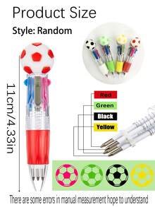 12/6pcs Sports Ball Pen, Multicolor, Great For Sports Fans, Unique New Year Gift, Gift Bag And Small Presents - Multicolor - View 9