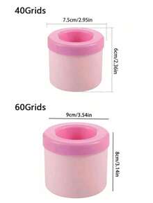 2 piezas Cubeta flexible de hielo de silicona - Liberación de hielo sin esfuerzo, material ideal para bebidas de verano y entretenimiento - Multicolor - Ver 10