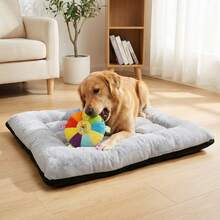 XXXL 4-Season Plush Pet Bed For Dogs & Cats - Reversible Orthopedic Sofa Mat With High-Resilience Polyester Fiber, Extra Large Thick Cushion Support For Joint Health, Machine Washable Pet Furniture Gift For All Breed Sizes (XL To XXXL) - Black - View 8