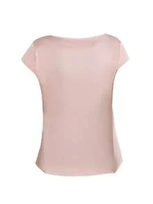 Blusa asimétrica de unicolor elegante para mujer, esencial para primavera y verano - Rosa - Ver 8