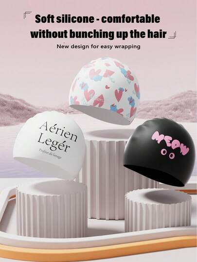 2026 New Fashion Swimming Cap With Swimming Goggles, Headband-Free, Large Size, Silicone Material Swimming Cap Suitable For Long Hair, Plus Size, Suitable For Adults, High-End Appearance, Suitable For Outdoor Swimming, Swimming Training, Daily Swimming, Comes With Waterproof Anti-Fog Swimming Goggles, Swimming Equipment