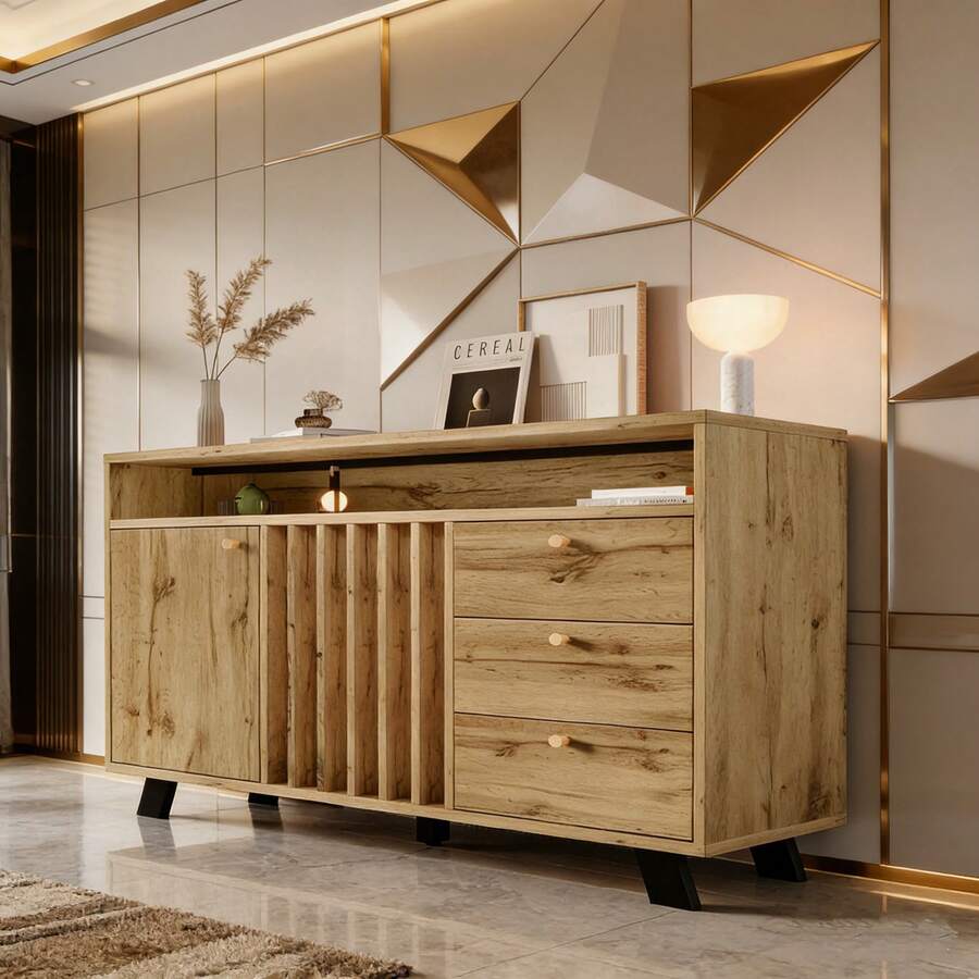 Buffets & Sideboards - Dark Oak + Wood - View 1