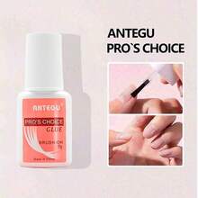 1/3/4/5/8/9支装指甲胶，专业强力胶水，7克瓶装，通用型，适用于人造指甲，精准涂抹，防水无味液体配方，也适用于天然指甲，方便旅行携带。 - 淺粉色 - 查看 3