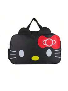 SANRIO 大容量Hello Kitty旅行手提包，女士可折叠登机行李包，周末旅行包，送给女孩的礼物/度假/圣诞节 - A - 查看 12