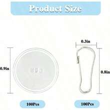 10pcs Mini Transparent Adhesive Hooks, Seamless Hanging Flag Hooks For Valentine's Day Party, Wall Storage Hooks, Party Decor Accessories, DIY Home Decor Hanging Hooks, Ceiling Hooks - White - View 4