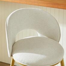 Barstools - Beige + Fabric - View 7