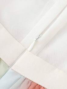 Balabala Girls Embroidered Dress, Chinese Style Hanfu-Inspired Design, Lightweight Summer Dress 2026 - Red and Green Hue - View 5