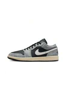 Nike Jordan Air Jordan 1 Low“浅烟灰色”时尚舒适防滑耐穿低帮复古篮球鞋，男款，黑灰色 - 黑灰 - 查看 16