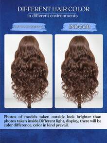 Brown Lace Front Wig - 13x4 200% Density Body Wave Lace Frontal Pre Plucked With Baby Hair HD Lace For Women (26 Inch, 13x4 Body Lace Front) - Brown - View 5