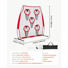 Rugby Sports Accessories - 6 X 6 Fuß, 5 Löcher, Rot - View 7