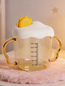PPSU Children's Double Handle Open Cup With Measurement Scale, Cute Baby Milk Cup For Home Use - Multicolor - View 1