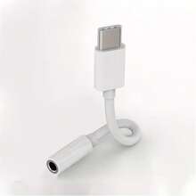 USB-C 转 3.5mm 耳机插孔适配器，USB-C 转 Aux 音频转换器线缆，兼容 17 Pro Max/17 Pro/17/Air/16/15、S25/S24/S23/S22/S21 Ultra Plus，耳机系列音频转换器 - 白色 - 查看 10