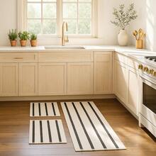 Decorative Rug Set - Cotton With Northeastern Brazilian Inspiration – 3 Pieces - 黑色 - 查看 3