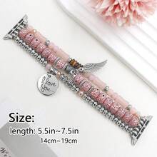 1条全新波西米亚风表带，兼容 1/2/3/4/5/6/7/8/9 - 粉色 - 查看 2