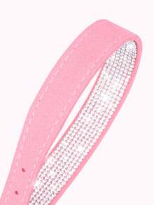 Collar para perro/gato de 16-46 cm de tamaño de cuello - Lujo con cristales brillantes, terciopelo suave, piel sintética duradera y ajustable para mascotas pequeñas/medianas/grandes - Multicolor - Ver 6