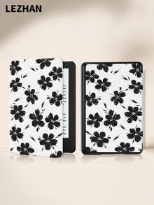 1个莲花印花保护套，适用于 Kindle 2024、Kindle NK 11/Kindle 儿童版/Kindle Paperwhite 5，电子书阅读器保护套，带自动唤醒/睡眠功能，纤薄便捷，完美贴合保护您的阅读设备，浪漫又实用的礼物。 - 彩色 - 查看 2
