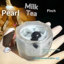 高品质仿珍珠奶茶毛绒玩偶，减压桌面摆件，节日派对礼物（手工制作，可能存在细微瑕疵，介意者请勿购买） - 彩色 - 查看 4