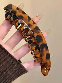 3/1PC Temperament Large High Ponytail Clip, Naturally Fluffy And Hair Enhancing, Banana Clip With Teeth On The Back Of The Head, Anti Slip Vertical Clip - Multicolor - View 4