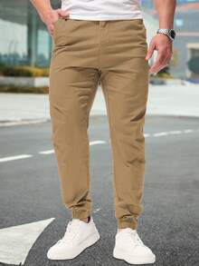 Shendy Vendy Men Sweatpants - 駝色 - 查看 1