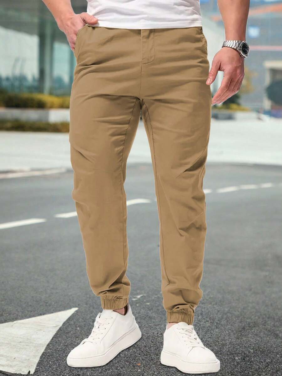Shendy Vendy Men Sweatpants - 駝色 - 查看 1