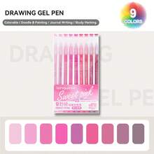 朗格高容量凝胶笔，0.7mm精准笔尖，15/72/168/207/234种鲜艳色彩，168色礼盒装，252支长笔带套装，色彩覆盖力强，适用于水彩、水粉、石头、玻璃、陶瓷、金属、木材、丙烯颜料等材质，书写流畅，可用于绘画、着色、素描、艺术创作、手账等。2026年母亲节礼物，2026年返校季艺术用品文具套装，适合艺术家、学生和成人使用。 - 套裝 - 查看 29